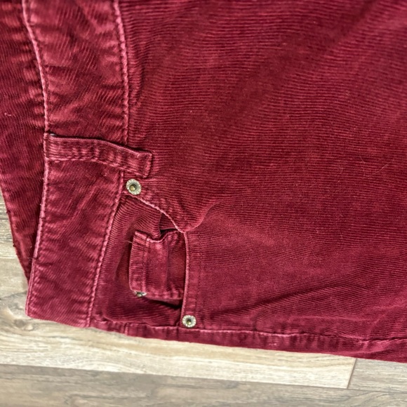 #💙29 Merona Corduroy Burgundy Skinny Straight Pant - Picture 5 of 7